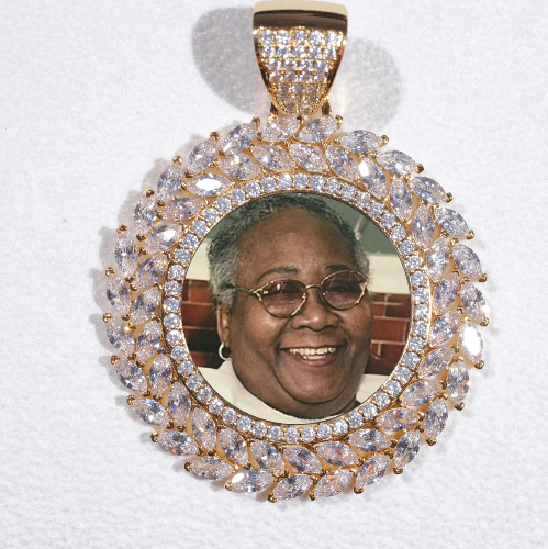 Large 3D Wheat Ear Custom Picture Pendant