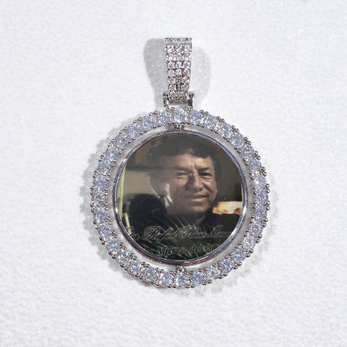 3D Spinning 2-Faced Custom Picture Pendant
