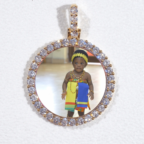 3D CIRCLE CUSTOM PICTURE PENDANT SMALL SIZE