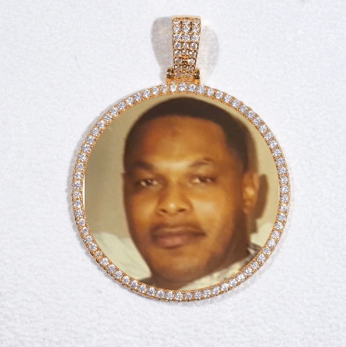 MEDIUM 3D CIRCLE CUSTOM PICTURE PENDANT