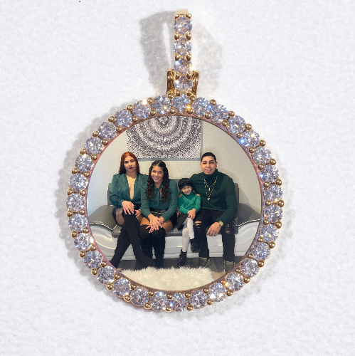 3D CIRCLE CUSTOM PICTURE PENDANT SMALL SIZE