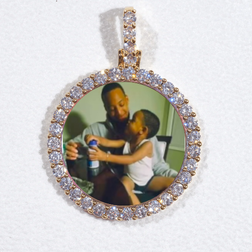3D CIRCLE CUSTOM PICTURE PENDANT SMALL SIZE