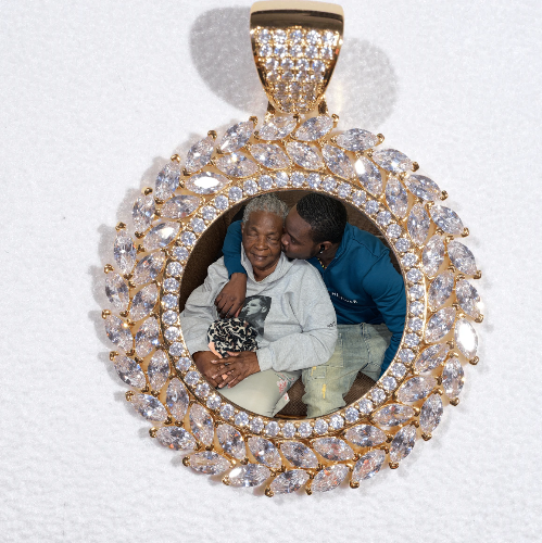 Large 3D Wheat Ear Custom Picture Pendant