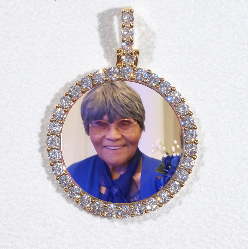 3D CIRCLE CUSTOM PICTURE PENDANT SMALL SIZE