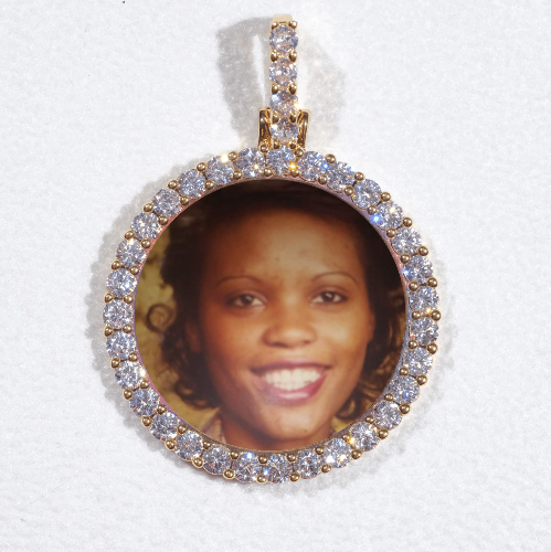3D CIRCLE CUSTOM PICTURE PENDANT SMALL SIZE
