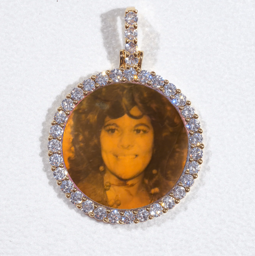 3D CIRCLE CUSTOM PICTURE PENDANT SMALL SIZE