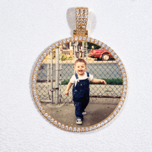 MEDIUM 3D CIRCLE CUSTOM PICTURE PENDANT