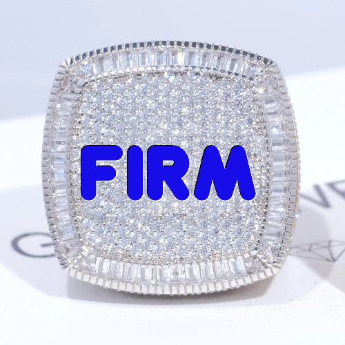 CUSTOM LETTER 3D ICED RING