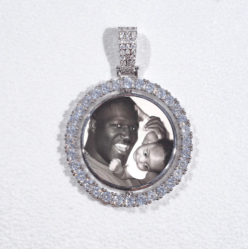 3D Spinning 2-Faced Custom Picture Pendant