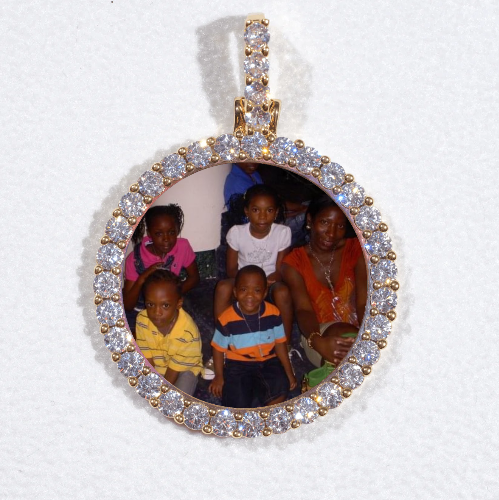 3D CIRCLE CUSTOM PICTURE PENDANT SMALL SIZE