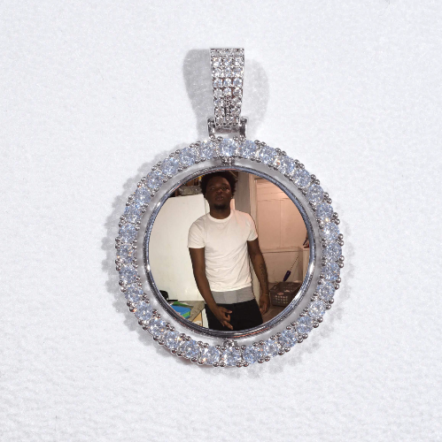 3D Spinning 2-Faced Custom Picture Pendant