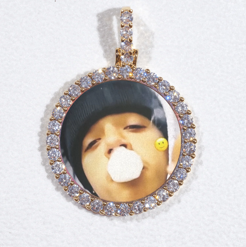 3D CIRCLE CUSTOM PICTURE PENDANT SMALL SIZE