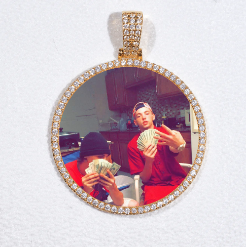 MEDIUM 3D CIRCLE CUSTOM PICTURE PENDANT