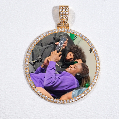MEDIUM 3D CIRCLE CUSTOM PICTURE PENDANT