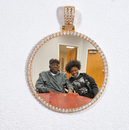 MEDIUM 3D CIRCLE CUSTOM PICTURE PENDANT