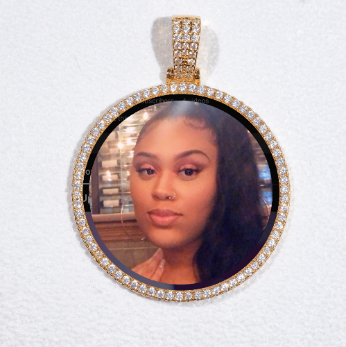 MEDIUM 3D CIRCLE CUSTOM PICTURE PENDANT