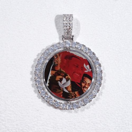 3D Spinning 2-Faced Custom Picture Pendant