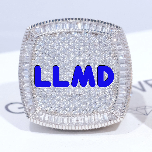 CUSTOM LETTER 3D ICED RING