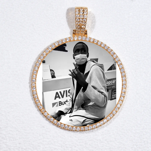MEDIUM 3D CIRCLE CUSTOM PICTURE PENDANT