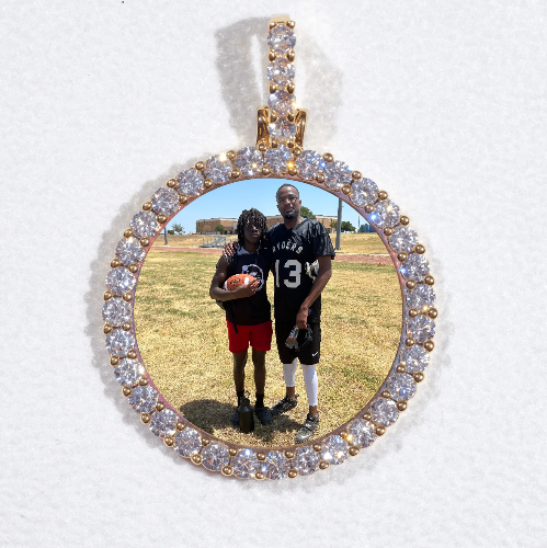 3D CIRCLE CUSTOM PICTURE PENDANT SMALL SIZE