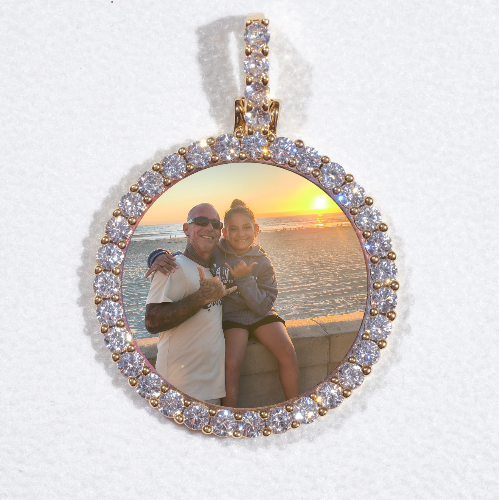 3D CIRCLE CUSTOM PICTURE PENDANT SMALL SIZE