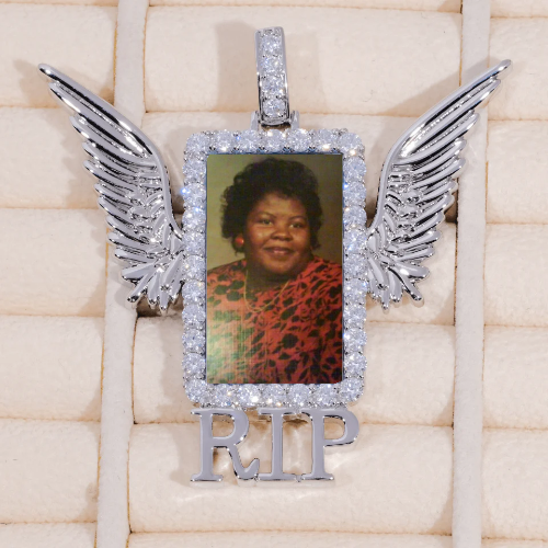 RIP WING 3D CUSTOM PICTURE PENDANT