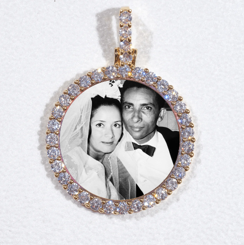 3D CIRCLE CUSTOM PICTURE PENDANT SMALL SIZE