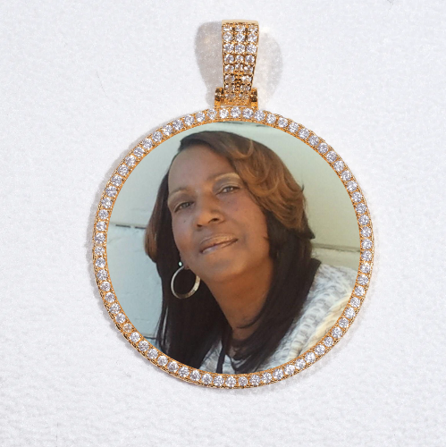 MEDIUM 3D CIRCLE CUSTOM PICTURE PENDANT