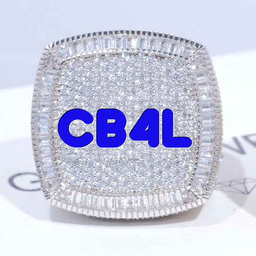 CUSTOM LETTER 3D ICED RING