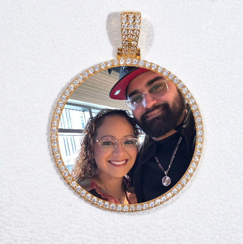 MEDIUM 3D CIRCLE CUSTOM PICTURE PENDANT