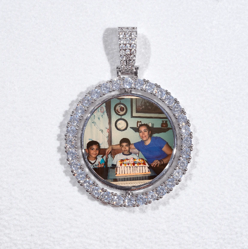 3D Spinning 2-Faced Custom Picture Pendant