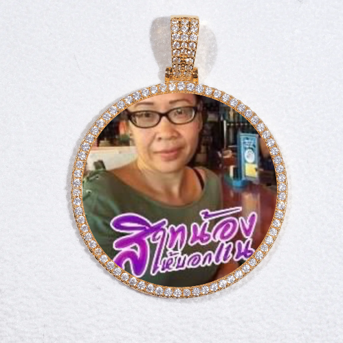 MEDIUM 3D CIRCLE CUSTOM PICTURE PENDANT