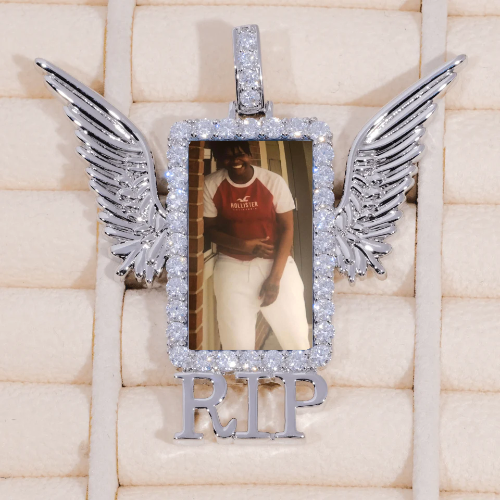 RIP WING 3D CUSTOM PICTURE PENDANT