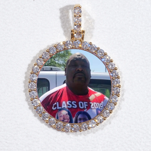 3D CIRCLE CUSTOM PICTURE PENDANT SMALL SIZE