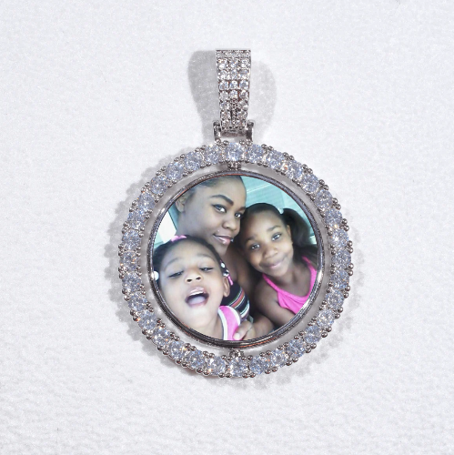 3D Spinning 2-Faced Custom Picture Pendant