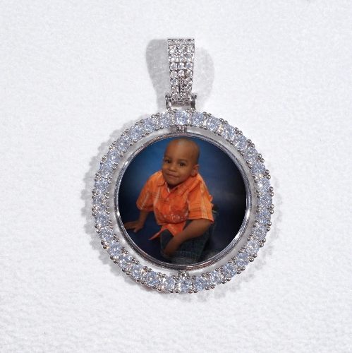 3D Spinning 2-Faced Custom Picture Pendant