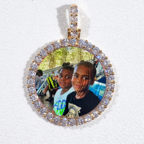 3D CIRCLE CUSTOM PICTURE PENDANT SMALL SIZE