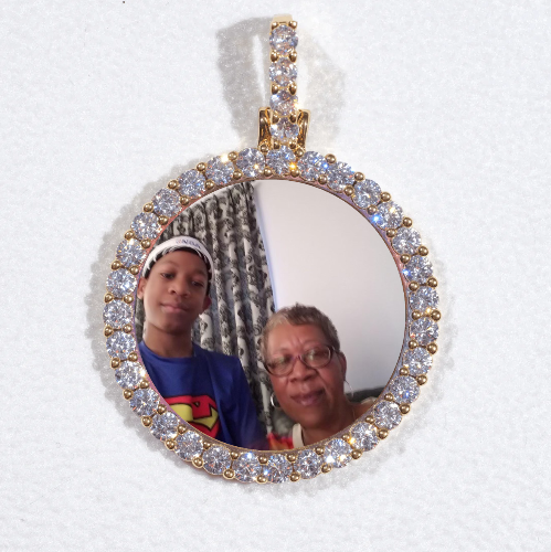 3D CIRCLE CUSTOM PICTURE PENDANT SMALL SIZE
