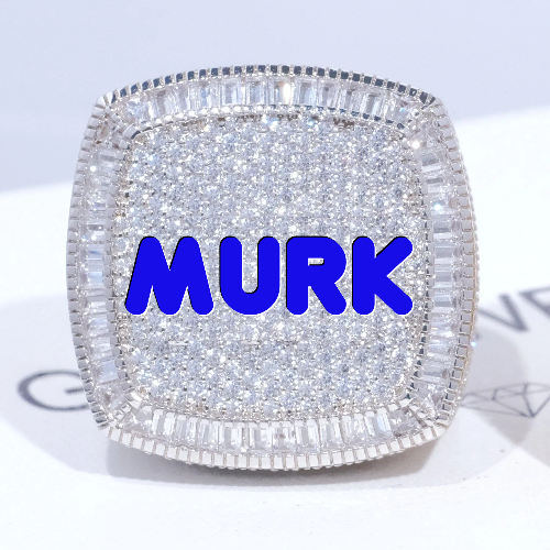 CUSTOM LETTER 3D ICED RING