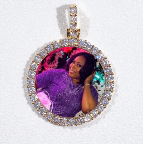 3D CIRCLE CUSTOM PICTURE PENDANT SMALL SIZE