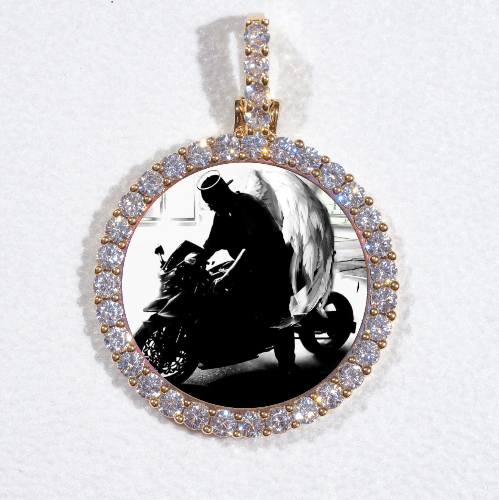 3D CIRCLE CUSTOM PICTURE PENDANT SMALL SIZE