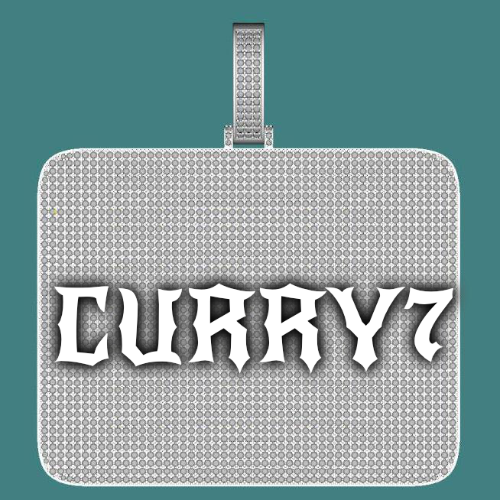 CUSTOM LETTER NECKLACE 3D BIG SQUARE