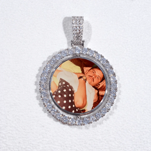 3D Spinning 2-Faced Custom Picture Pendant