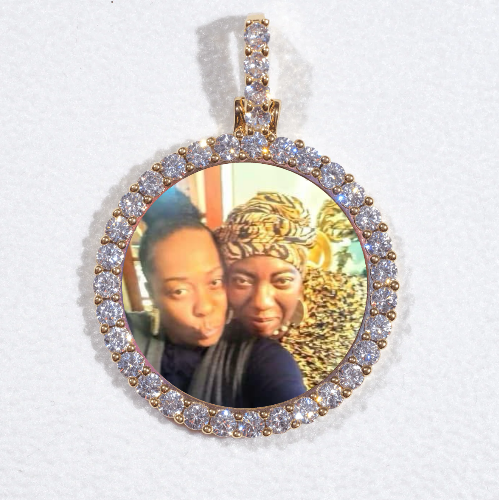 3D CIRCLE CUSTOM PICTURE PENDANT SMALL SIZE