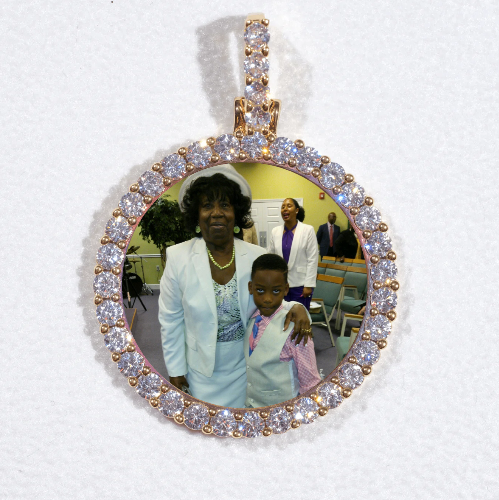 3D CIRCLE CUSTOM PICTURE PENDANT SMALL SIZE