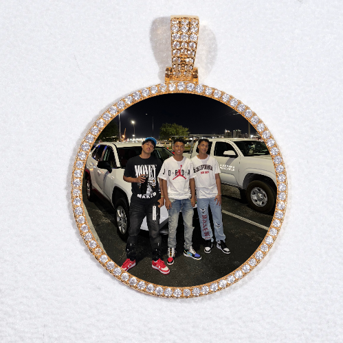 MEDIUM 3D CIRCLE CUSTOM PICTURE PENDANT