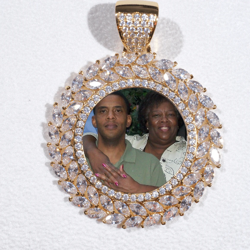 Large 3D Wheat Ear Custom Picture Pendant