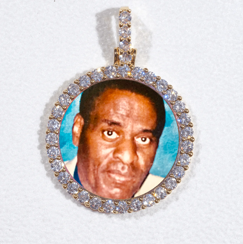 3D CIRCLE CUSTOM PICTURE PENDANT SMALL SIZE