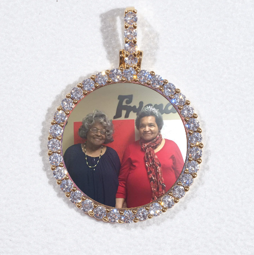 3D CIRCLE CUSTOM PICTURE PENDANT SMALL SIZE