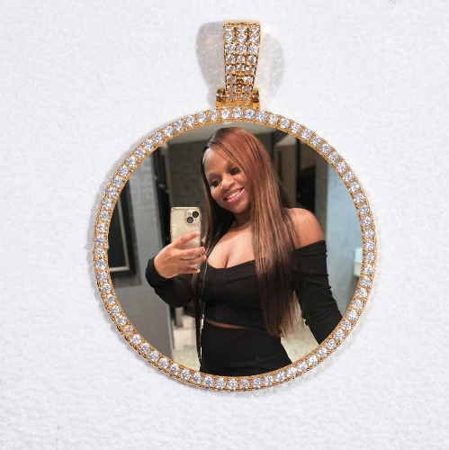 MEDIUM 3D CIRCLE CUSTOM PICTURE PENDANT